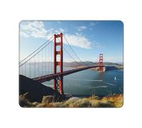 Alfombrilla Escritorio Puente Golden Gate De San Francisco Impermeable Alfombrilla para Ratón Antideslizante Gaming Tapete para Mujer Mac Ordenador 10X12In
