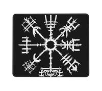 Alfombrilla Escritorio Runas Mágicas De La Mitología Nórdica Vikinga Suave Alfombrilla Ratón Duradero Gaming Tapete para Gamer Trabajo Juegos 10X12In