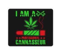 Alfombrilla Escritorio Soy Un Cannasseur Profesional Lavable Mouse Pad Portátil Gaming Tapete para Hogar Oficina Pc 25X30Cm