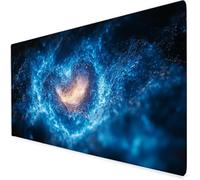 Alfombrilla Escritorio Tormenta, Alfombrilla ratón Gaming Azul, Protector Escritorio con Base De Goma Antideslizante, Impermeable Mousepad para Aprender, Navidad 1000x500x3mm A216