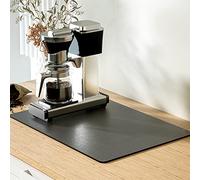 Alfombrilla Escurreplatos, 40 x 60cm Absorbente Alfombrilla Fregadero Cocina, Diatomita Alfombrilla Cafetera, Protector Mueble Fregadero, Alfombra Seca Antideslizante para Encimera de Cocina (Gris)