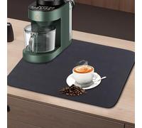 Alfombrilla Escurreplatos, 40x30cm con Fondo Antideslizante Estera Alfombrilla para Cafetera Absorbente, Alfombrilla Absorbente Antideslizante para Mostrador de Cocina