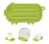 Alfombrilla Escurreplatos, Escurridor Cubiertos Escurridor Multiuso de Silicona para Cocina, Set de 6 Alfombrillas Verdes 17.6x9.6cm Anti Deslizante para Fregadero Encimera Baño