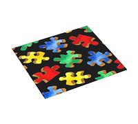 Alfombrilla Escurreplatos Rompecabezas Colorido De Concientización sobre El Autismo Esteras De Secado para Cocina Plegable Enrollable Absorbente Alfombrilla Secado, para Tazas, 41x46cm