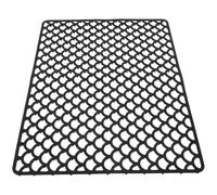 Alfombrilla Escurridora de Silicona para Fregadero, Negra, antideslizante | Superficie Ondulada Perforada, Diseño Flexible y Ventilado, para Cocina y Lavadero