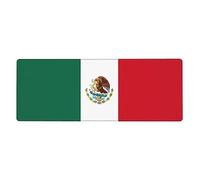 Alfombrilla extragrande para teclado y mouse, 12 x 31.5 pulgadas, para computadora, consola, oficina, juegos, diseño de bandera de México