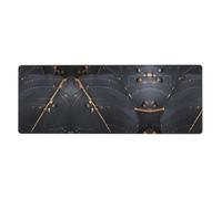 Alfombrilla extragrande para teclado y mouse, 12 x 31.5 pulgadas, para computadora, consola, oficina, juegos, estudio, patrón de hojas de plantas encantadas