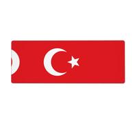 Alfombrilla extragrande para teclado y mouse de la bandera de Turquía (12 x 31.5 pulgadas), adecuada para computadoras, consolas de juegos, etc., adecuada tanto para oficina como para estudio