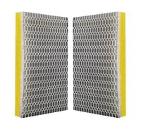 Alfombrilla filtrante para acuarios, 2 filtros de algodón, rodillo de filtro cortable y accesorios para acuarios para estanques de agua de mar, tortugas y plantas acuáticas