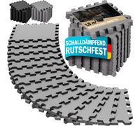 Alfombrilla fitness puzzle set de 18 gris EVA 175x88x1cm