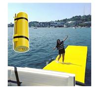 Alfombrilla flotante para lago, almohadilla de agua gruesa XPE para un fácil transporte y almacenamiento enrollable, soporta una gran capacidad de carga para barcos, piscinas, océanos y ríos