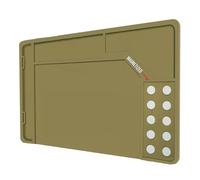 Alfombrilla for pistola de rifle, alfombrilla de limpieza de armas con puntos magnéticos, antideslizante, resistente al aceite, lavable con bandeja for piezas, almohadilla for limpieza de todas las(Br