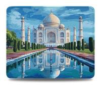 Alfombrilla Gaming 320 x 260 x 3 mm Alfombrilla Ratón con Base Antideslizante, Bordes Acolchados, Multifuncional Duradera, Accesorios Gaming para Ratón con Cable Inalámbrico, Arquitectura Azul 0d-460