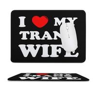 Alfombrilla Gaming Amo A Mi Esposa Trans Portátil Alfombrilla Escritorio Suave Protector De Escritorio para Hogar Accesorio Mac 10X12In