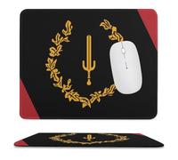 Alfombrilla Gaming Bandera Negra del Patrimonio Estadounidense Moderno Alfombrilla De Ratón Resistente Tapete Escritorio para Pc Gaming Accesorio 10X12In