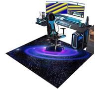 Alfombrilla Gaming de Suelo, Alfombra Silla Ruedas, Alfombrilla Protectora Suelo para Silla de Oficina, Alfombra para Silla de Escritorio, Alfombra Silla Gaming, Protector para Suelo 90 x 120 cm