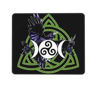 Alfombrilla Gaming El Crow De La Triple Diosa Morrigan Moderno Alfombrilla Ratón Resistente Tapete Escritorio para Gamer Juegos Pc 10X12In