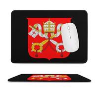 Alfombrilla Gaming Escudo De Armas De La Ciudad del Vaticano Duradero Alfombrilla De Ratón Resistente Gaming Tapete para Oficina Hogar Trabajo 10X12In
