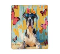 Alfombrilla Gaming, Feliz Primavera Verano Cachorro De Perro Gran Danés Mousepad Multifuncional Mouse Mat Bordes Cosidos Gaming Mouse Pad para Jugadore Gamers 25X30Cm