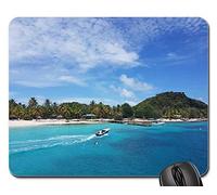 Alfombrilla Gaming, Granadinas Paraíso Océano Tropical Cielo Playa Sand Alfombrilla De Ratón Antideslizante Mousepad Ergonómico Alfombrilla De Ratón para Juegos para Laptop Pc 25X30Cm