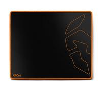 KROM Knout Speed Black Bulk - Alfombrilla Gaming Alto Rendimiento para Ratones ópticos/Laser, Base de Goma, tamaño 320x270x3mm, Color Negro