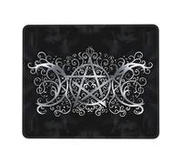 Alfombrilla Gaming Pentagrama De La Diosa De La Triple Luna Wicca Antideslizante Mouse Pad Resistente Protector De Escritorio para Mac Accesorio Juegos 10X12In