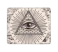 Alfombrilla Gaming Pirámide Triangular del Ojo Que Todo Lo Ve De Dios Moderno Mousepad Suave Gaming Tapete para Mujer Ordenador Oficina 10X12In