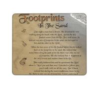 Alfombrilla Gaming Poema de Huellas en la Sand Tapete Escritorio 10x12in