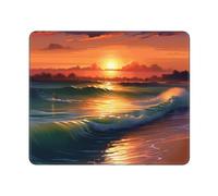 Alfombrilla Gaming Puesta De Sol Junto Al Mar Antideslizante Alfombrilla Ratón Duradero Protector De Escritorio para Gaming Ordenador Juegos 10X12In