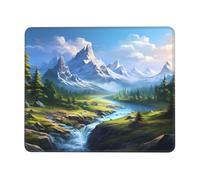 Alfombrilla Gaming Rectángulo De Árboles De Cloud Mountain Moderno Alfombrilla De Ratón para Juegos Impermeable Tapete Escritorio para Ordenador Gaming Pc 10X12In