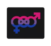 Alfombrilla Gaming Símbolo Bisexual Portátil Alfombrilla De Ratón Impermeable Tapete Escritorio para Oficina Mac Trabajo 10X12In
