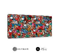 SUBBLIM Alfombrilla de Ratón XL Graffiti para Computadora, con Base de Goma Antideslizante, para Ratón con Cable o Inalámbrico PC/Mac, Resistente al Agua, 90x40x0.3cm, Estampado