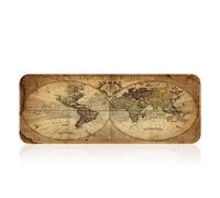 Alfombrilla Gaming XXL diseño Mapamundi 79 x 29,5 cm superficie Lycra base antideslizante
