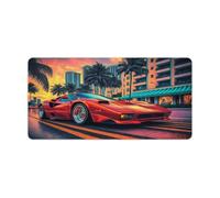 Alfombrilla Gmaing alfombrilla de ratón clásica para coche deportivo 30x60cm alfombrilla para teclado de escritorio bordes cosidos superficie lisa para control de velocidad base antideslizante