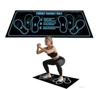 Alfombrilla Guía para Sentadillas con Posición de Paso, Alfombrilla de Entrenamiento para Sentadillas, Esterilla de Fitness para Técnica Adecuada para Sentadillas Ejercitación de Músculos Piernas (D)