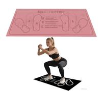 Alfombrilla Guía para Sentadillas con Posición de Paso, Alfombrilla de Entrenamiento para Sentadillas, Esterilla de Fitness para Técnica Adecuada para Sentadillas Ejercitación de Músculos Piernas (B)