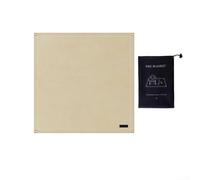 Alfombrilla ignífuga de fibra de vidrio, 100 cm × 100 cm (970 g), almohadilla de seguridad para barbacoa y camping, resistente al calor y portátil, para picnics y barbacoas al aire libre (100 x 100 cm