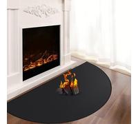 Alfombrilla ignífuga para chimenea, 150x80x0.1cm, lámina protectora contra chispas para estufa de leña, alfombrilla ignífuga de protección del suelo para chimeneas, para proteger el suelo de las