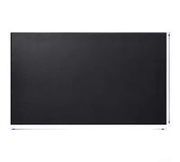 Alfombrilla ignífuga resistente al calor para uso al aire libre, tela de fibra de vidrio que protege terrazas, patios, césped de llamas, chispas y grasa, fácil de limpiar (negro, 91 x 165 cm)