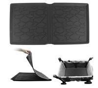 Alfombrilla Impermeable para Carrito, Compatible con los Cochecitos Wonderfold W2/W4, Funda de Asiento para Cochecito, para Proteger el Carrito de la Arena, TPE, 52 * 85cm/76.8 * 40.6cm (Schwarz W4)