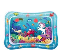 Alfombrilla inflable para bebés, alfombra de agua para bebés, alfombra de agua para niños, alfombrilla Tummy Time inflable de PVC, perfecta para bebés, para el primer desarrollo, para 3/6/9 meses