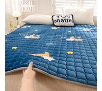 Alfombrilla japonesa para futón doble, suave, 120 x 200 cm, antideslizante, transpirable, para camping, hogar, dormitorio