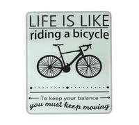 Alfombrilla La Vida Es como Andar En Bicicleta: Hay Que Seguir Adelante. Arte Vintage. 25X30Cm Antideslizante Alfombrilla para Ratón Bordes Cosidos Tappetino per Mouse para Computadora Ordenador