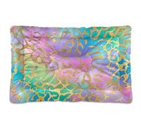 Alfombrilla lavable para cama de perro con piedra de mármol colorida, antideslizante, suave, cómoda, para perros grandes, jumbo, medianos y pequeños, 36 x 24 pulgadas