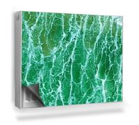 Alfombrilla Magnética 80x60 cm Magnético Panel Decorativo Fácil Instalación para Radiador Protección contra el Polvo y Daños - Una Vista Desde Arriba del océano en Colores Aguamarina.