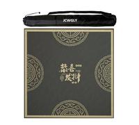 Alfombrilla Mahjong Antideslizante Silenciosa Para Mesa Con Bolsa De Almacenamiento, Mantel Cuadrado Suave Y Resistente Al Desgaste Para Juego De Mesa Mahjong Poker Card(Gray,60x60 cm/23.62x23.62 in)