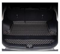 Alfombrilla Maletero Alfombrilla Cuero Integral para Roewe D5X para MG HS MK2 (2022-2026) Interior para Maletero Trasero Protector Maletero Coche(Black beigeB)