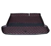 Alfombrilla Maletero Alfombrilla Maletero Coche para Chery para EBRO S700 2025 para PHEV Revestimiento Maletero Suelo Cuero Alfombra Bandeja Protectora Alfombrillas Bandeja(Black Red Mat)