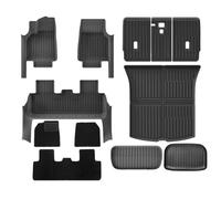 Alfombrilla Maletero Alfombrillas Tiras Protección Umbral Puerta para Tesla para Modelo Y para Juniper 2025 Revestimiento Alfombrilla Carga Almohadilla Respaldo Maletero(DL-12 PCS)