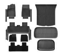 Alfombrilla Maletero Alfombrillas Tiras Protección Umbral Puerta para Tesla para Modelo Y para Juniper 2025 Revestimiento Alfombrilla Carga Almohadilla Respaldo Maletero(DL-9 PCS)